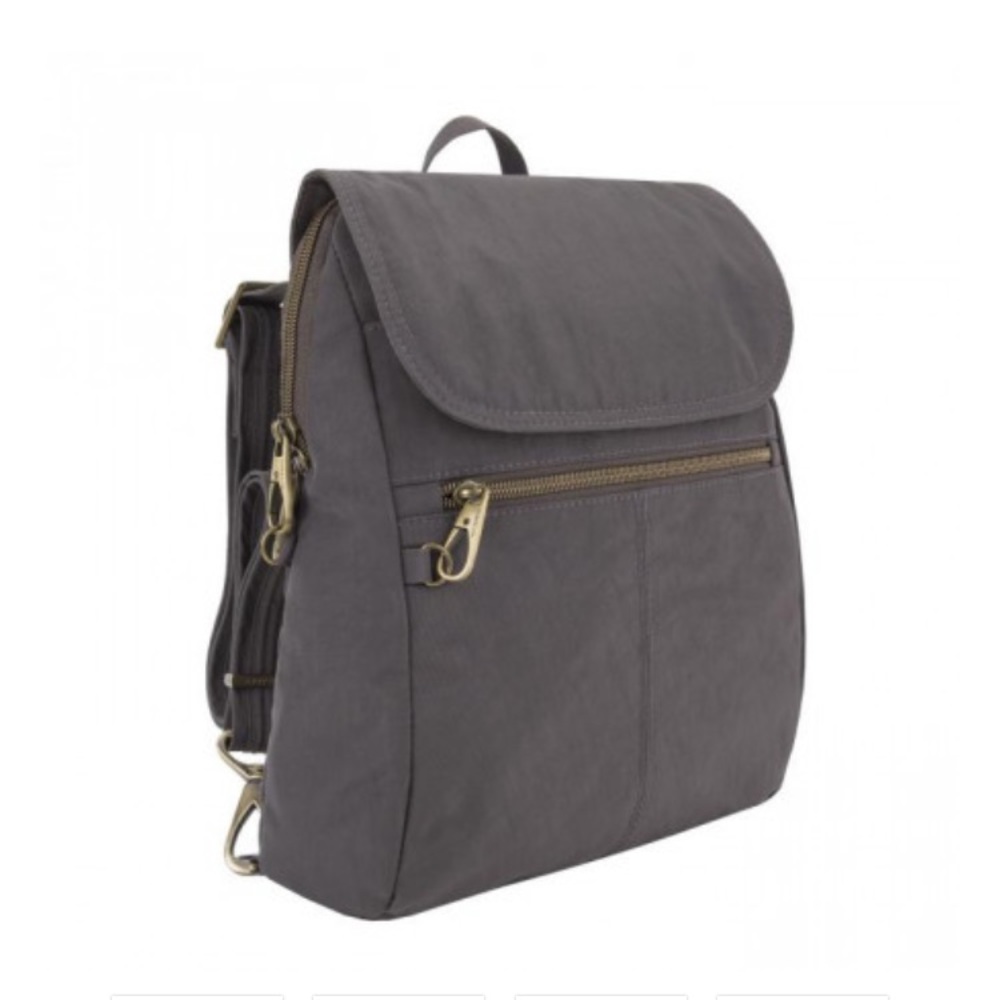 TravelOn anti-theft slim backpack.